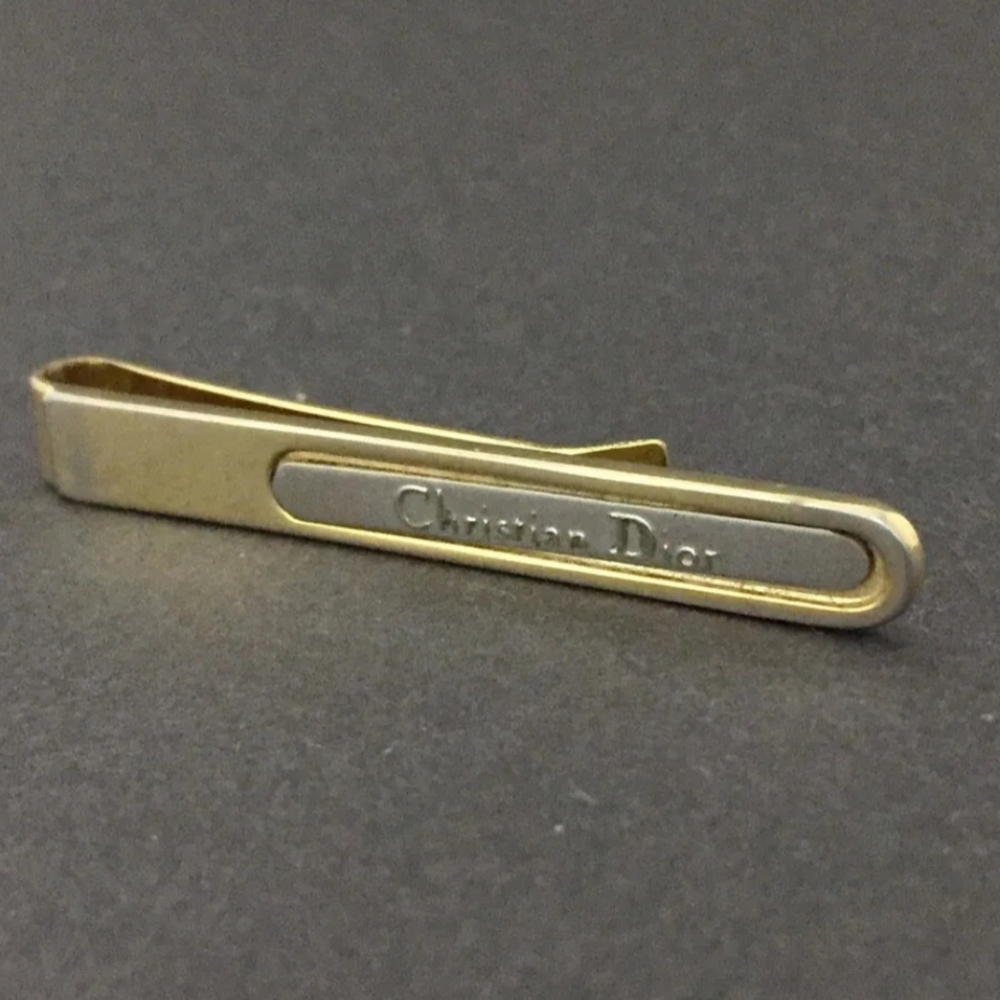 Christian Dior Gold Tone Tiepin